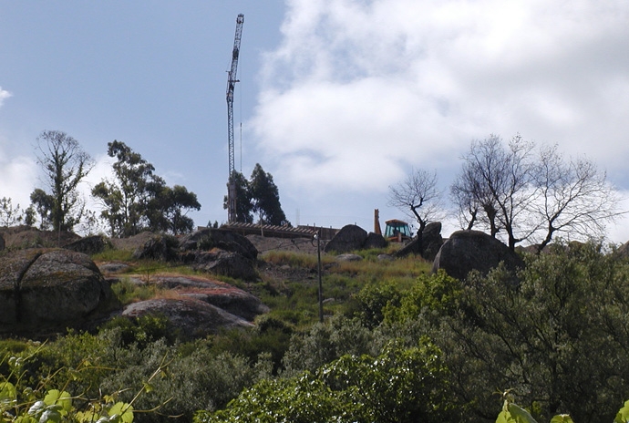 O monolito de granito... a natureza