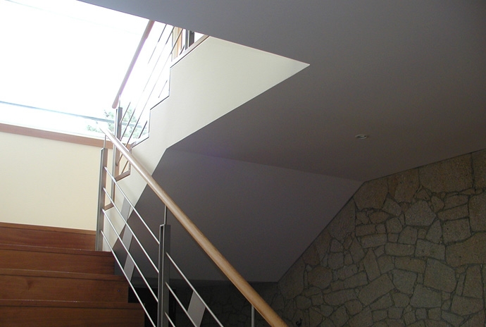 The pine forest and the interior space